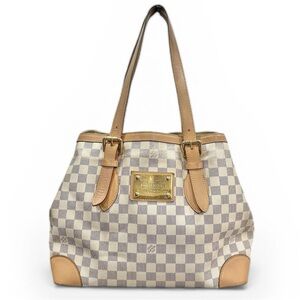 Louis Vuitton Damier Azur Hampstead MM Shoulder Bag